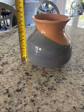 Pacific Stoneware Vase Bennett Welsh signed Made in Oregon Blue Glaze 60-70’s